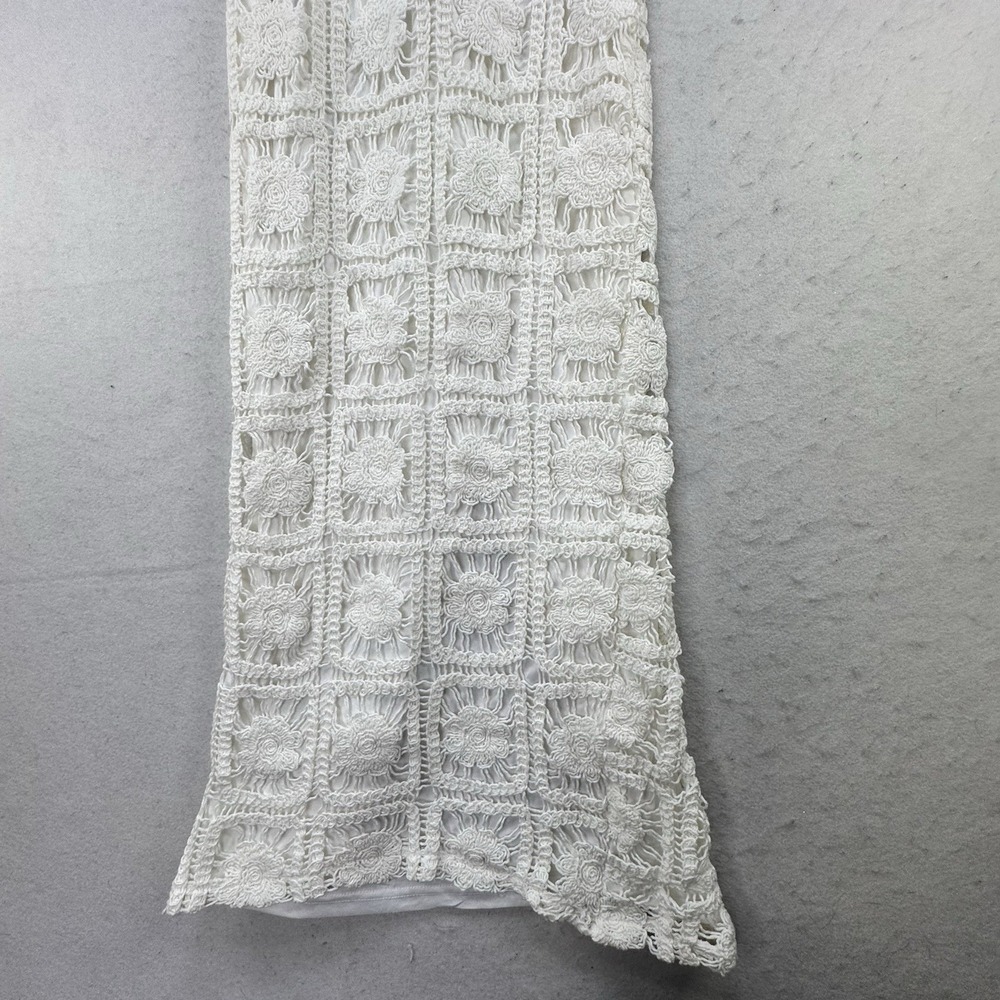 NEW Patchwork Crochet Knit Here Comes The Sun Midi Dress Womens‎ XS / Small Boho - Picture 6 of 11